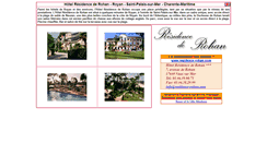 Desktop Screenshot of hotel-royan-rohan.bernezac.com